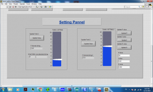 Coupled tank labview control