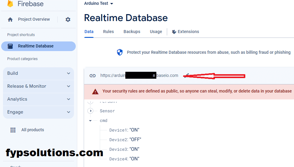 Firebase Realtime database